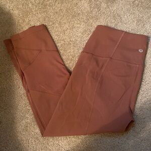 Mocha Lululemon cropped leggings